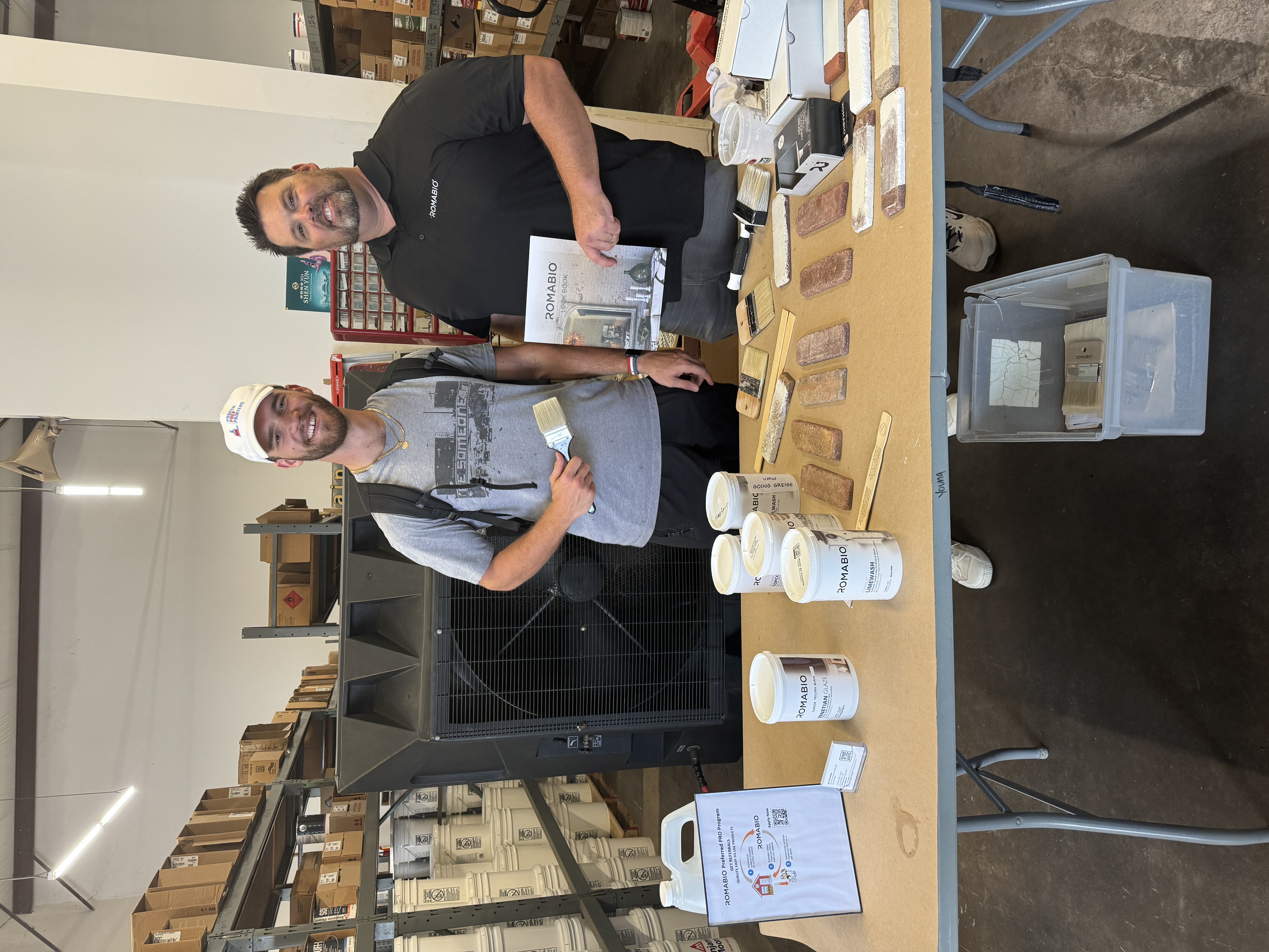 Gustave Wolk of Proper Prep Painters at a Romabio training session
